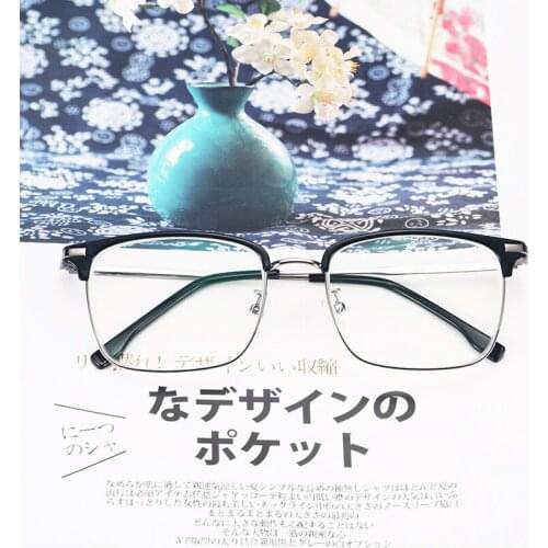 Retro Tr90 with Metal Spectacle Frame, Short Sighted Super Large Face, Business Spectacle Frame, Optical