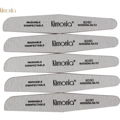 5 Pcs/Set Nail File Sanding Grinding 80/80 Grit Gray Double-Side Buffer Sanding Block Beauty Salon Manicure Care Art Tools Files