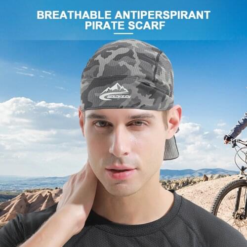 Pirate Headscarf Cap Quickly Dry Breathable Sports Headwear Outdoor Sports Quick Dry Cycling Cap Headscarf Headbands