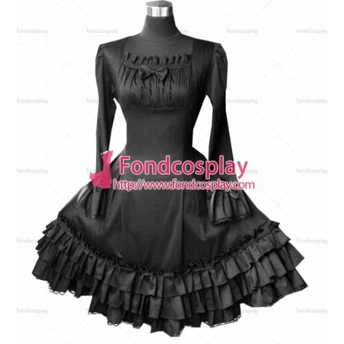 Sissy Maid Gothic Lolita Punk Fashion Cotton Outfit Dress Cosplay Costume Tailor-made[CK033]