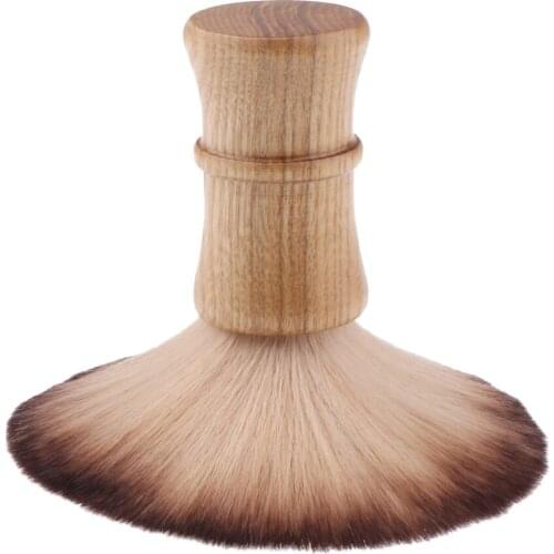 Ultra Soft Fiber Barber Shop Salon Shaving Hairdressing Duster Brush for Face Neck 15 x 8.5cm