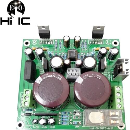 2*25W HIFI TL082+LM1875 Double 2.0 Channel Amplifier Board Stereo Audio Amplifier Module Upc1237 Speaker Protection