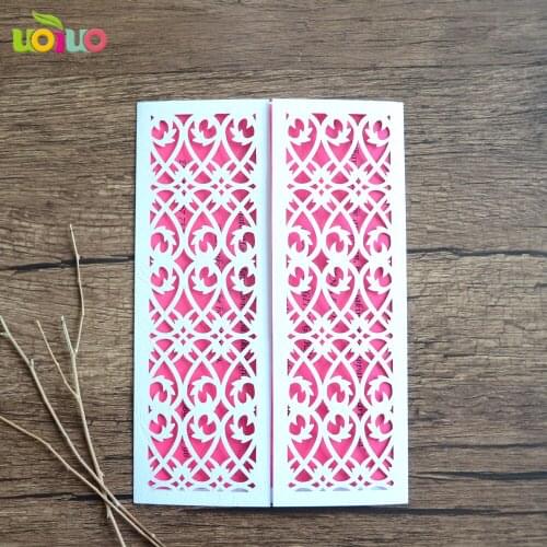 20pcs free shipping Laser cut GATE Invitation Card various color wedding favor invitation card