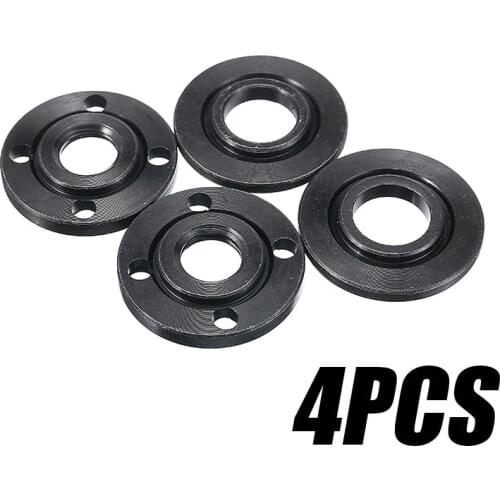 4pcs/set 125 Angle Grinder Flange Nut 40mm M14 Flange Lock Nut Set Replacement For 14mm Spindle Thread Angle Grinder Tool Parts