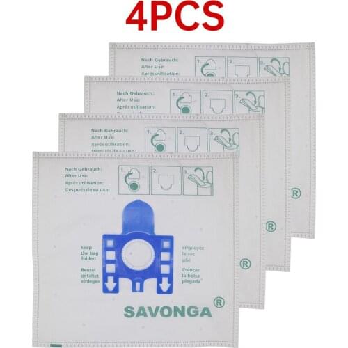 4pcs High quality For Miele FJM dust bag For MIELE FJM GN Type Vacuum Cleaner Hoover DUST BAGS & FILTERS CAT DOG Size 270*270MM