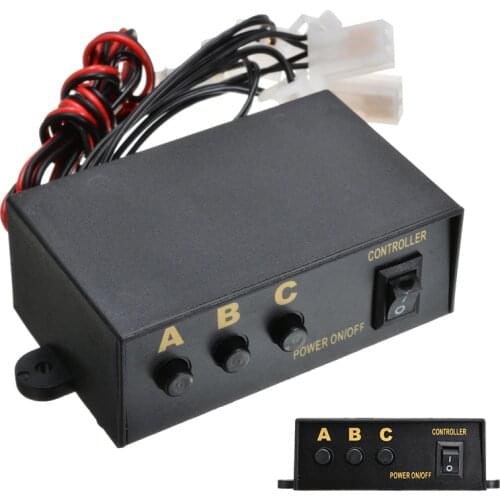 6 Way LED Strobe Flash Light Lamp Emergency Flashing Controller Box For 12V Car Strobe Flash Lights Warning Light