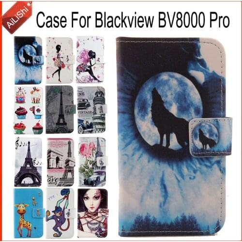 AiLiShi Hot!!! In Stock For Blackview BV8000 Pro Case Book Flip PU Leather Case Exclusive 100% Special Phone Cover Skin+Tracking