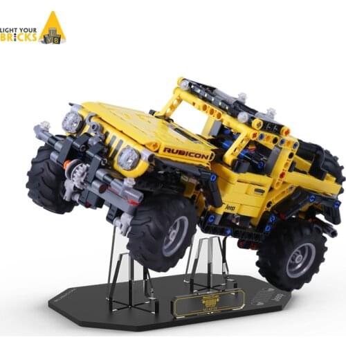 Acrylic Display Stand for 42122 Jeep Wrangler High-Tech Vehicles Car(Not include the model)