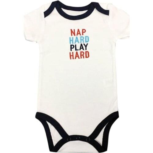 Baby Boy Girl Bodysuits 100%Cotton Infant Body Short Sleeve Clothing Similar Jumpsuit Printed Baby Clothes