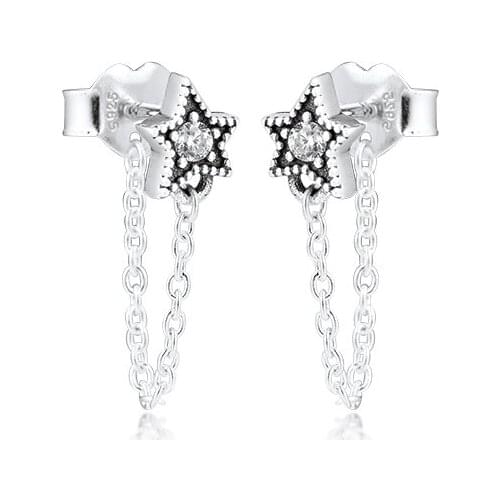 CKK Silver 925 Jewelry Dangling Angel Wing Stud Earrings For Women Gift Sterling Silver Original Earring серьги