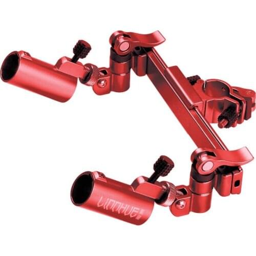 Double Durable Fishing Chair Stand Umbrella Clamp Support Bracket Multifunctional Bait Tray Holder Tools Adjustable Angle