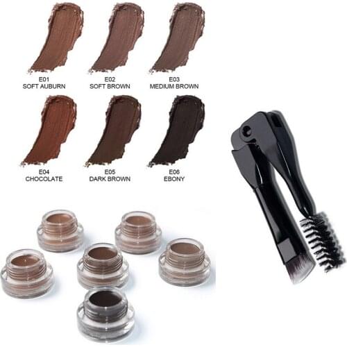 Eyebrow Enhancer Gel With Brush Waterproof Long Lasting Eyebrow Tint Gel 26G