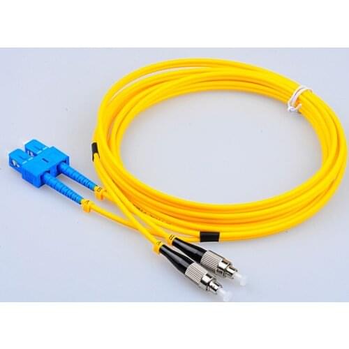 Grandway FC to SC UPC Duplex 2.0mm SMF Fiber Patch Cables Jumper PVC Jacket G652D Length 1m