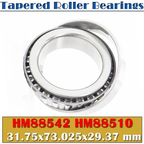 HM88542 / HM88510 Bearing ABEC-1 ( 1 PC ) 31.75x73.025x29.37 mm TS Cone + Cup Single-row Tapered Roller HM 88542 / 510 Bearings