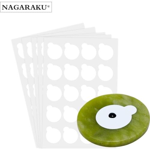 NAGARAKU Eyelash Extension Makeup Maquiagem 5 Sheets 1stone Glue Holder Jade Stone Holder Glue Pallet Glue Stand Pads for Lashes