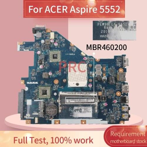 MBR4602001 For ACER Aspire 5552 Notebook Mainboard LA-6552P AMD DDR3 Laptop Motherboard