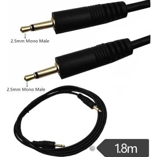 ERE 2.5mm Mono Cable 2.5mm 1/8" TS Monaural Mini Mono Audio Plug Jack Connector Male to Male Cable
