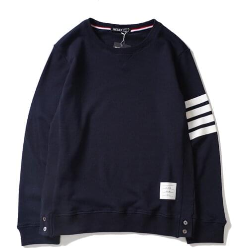 New High 2021 Men Luxury classic stripes gentleman Hoodies Hoody hooded Sweatshirts velvet Cotton Drake Thicken Fleece #J10