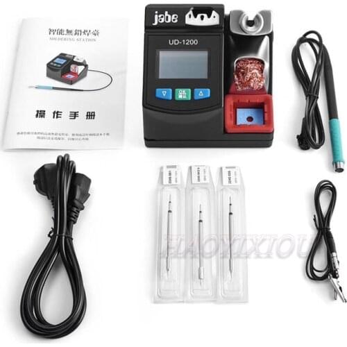 Jabe UD-1200 Soldering Iron Station Precision Lead free 2.5S Rapid Heating Soldering Iron Kit Dual Channel Power Heating System