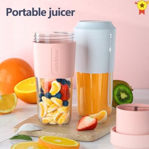 Portable Blender Mini Mixer Electric Juicer Fruit Smoothies Food Processor Personal Lemon Squeezer Orange Juice Maker Machine