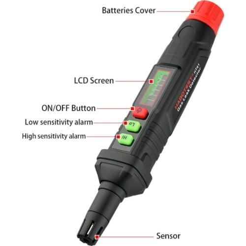 Handheld Portable Gas Leak Detector Alarm Combustible Flammable Natural Methane 87HA