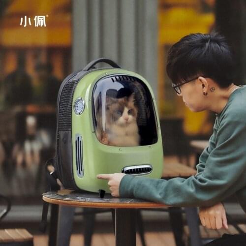 Retro Space Capsule Cat Backpack Go Out Portable Bag Transparent Breathable Pet Backpack High Value Wide Field Of Vision Cat Bag