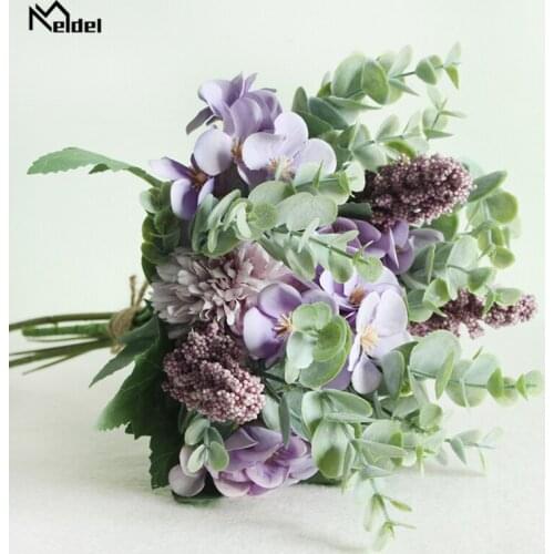 Wedding Silk Fake Bridal Bouquet Artificial Flowers Begonia Wedding Bouquet for Bridesmaids Decor Marriage Accessories Flores