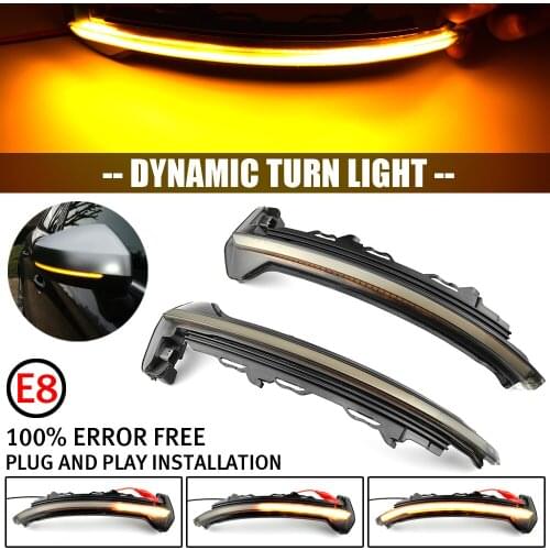 2PCS LED Dynamic Turn Signal Light For Audi TT TTS MK3 8S 2015-2020 TTRS R8 Side Mirror Indicator Lamp Sequential Blinker