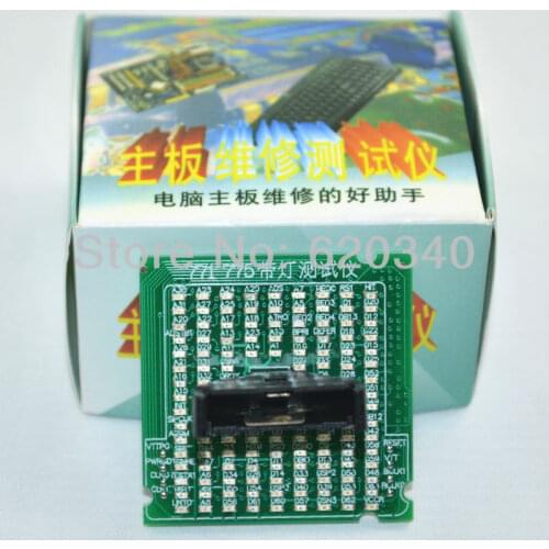 Free shipping 775 CPU Socket tester card for desktop 775 with light tester 775 Dummy Load