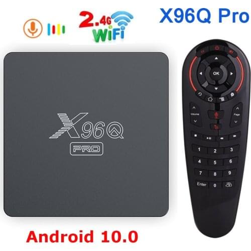 X96Q PRO Android 10.0 TV BOX Allwinner H313 Quad Core 4K 2.4G&5G 1GB 8GB 2GB 16GB Smart Media Player TVBOX X96QPro Set Top Box