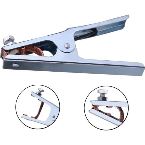 High Quality Practical 300A Grounding Welding Manual Welders Arc Earth Chrome-Plated Cable Clip Electrical Clamp Copper Gripping