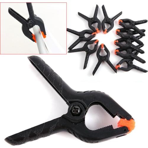 10pcs Mini Plastic Clamp A Type Nylon woodworking Spring Clamps Canvas Clip Photography Backdrop Clamps Peg