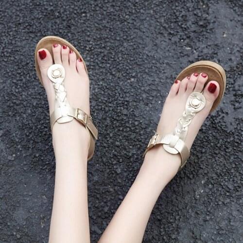 Ladies Sandals 4 Colors Wedges Shoes For Women Outdoor Summer Heels Sandals Shoes Flip Flop Female Platform Sandals Beach Shoes