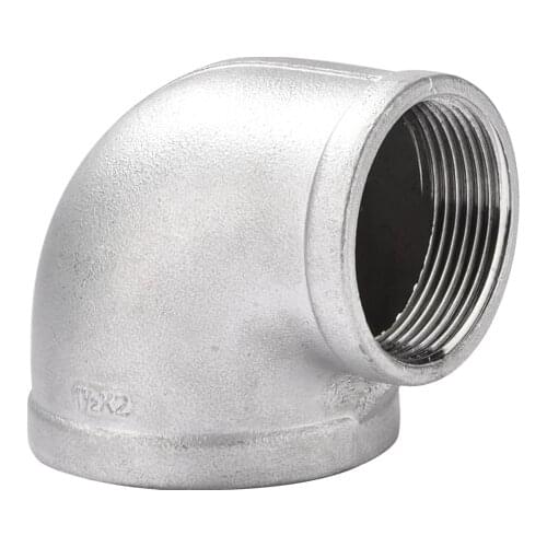 1/4" 3/8" 1/2" 3/4" 1" BSP Female to Female Thread 304 Stainless Steel Elbow 90 Degree Pipe Fitting Reducer Connector Coupler