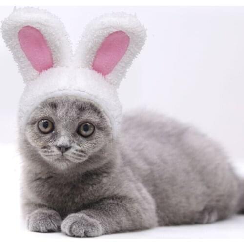 1 Pc Funny Pet Dog Cat Cap Cute Costume Warm Rabbit Ears Hat New Year Party Christmas Cosplay Accessories Photo Props Headwear