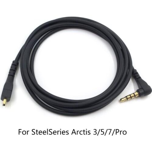 2020 New Replacement 3.5mm 1.5m TPE Audio- Headset For Steelseries Arctis 3/5/7/Pro Cable Gaming Line For laptop