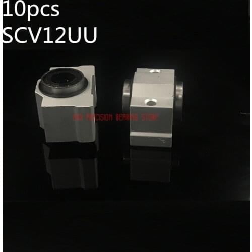 2021 Linear Rail AXK 10pcs Free Shipping Sc12vuu Sc12v Scv12uu Scv12 12mm Linear Bearing Block Diy Slide Units Cnc Router