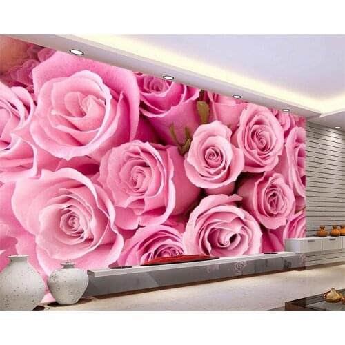 3D wallpaper home decoration sofa living room custom wallpaper rose fashion photo wallpaper murals papel de parede Beibehang