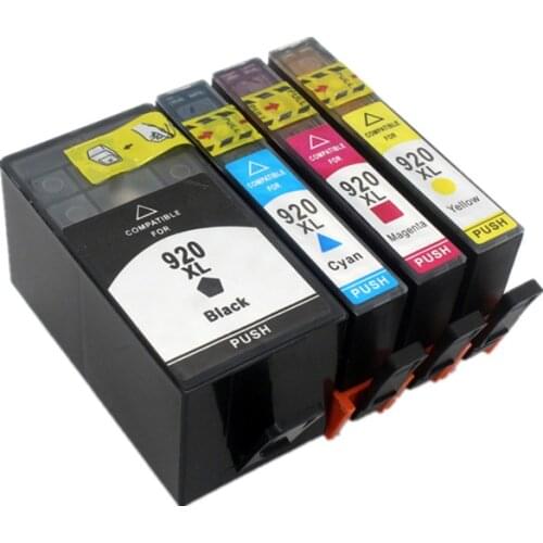 4Pack Compatible for 920XL Printer Ink for HP 920 HP920 Use in Officejet 6000 6500 7000 7500 E910 printher with chip