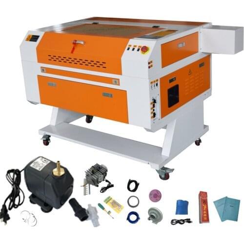 80W Laser Engraver Engraving Machines 70x50cm with Rotary Axis +CW-3000AG Exquisite