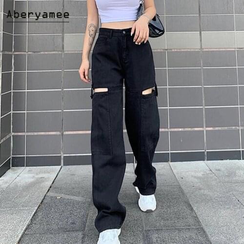 Женские брюки широкие Aberyamee China At AliExpress