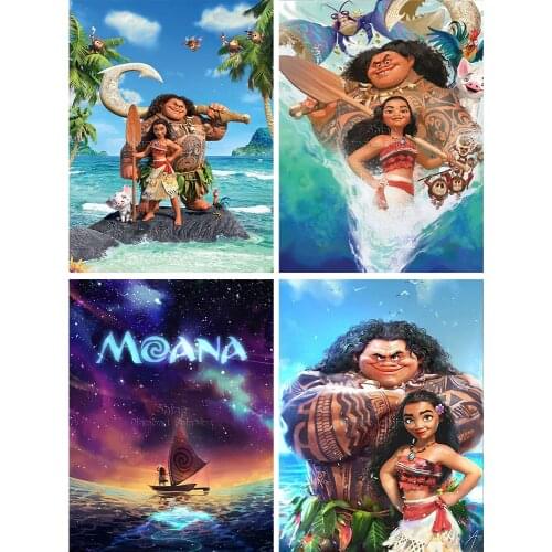 Diamond Painting Disney Moana Cartoon Ocean Fairy Princess New Hobby Art Set 5D DIY Mosaic Embroidery Handicraft Home Decoration