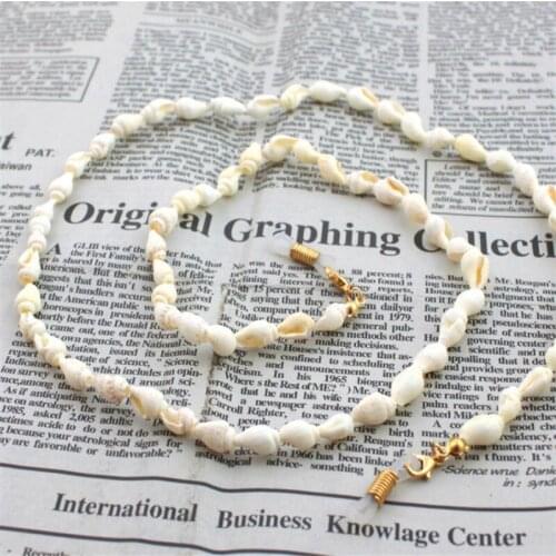 Fashion Chic Women Small Conch Eyeglass Chains Sunglasses Reading Beaded Glasses Chain Eyewears Cord Holder neck strap Rope
