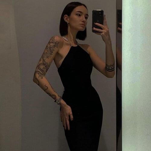 Black Sexy Dress Women Spaghetti Strap Dresses Female High Waist Sheath Club Dress Short Summer 2021 Mini Sleeveless Sling