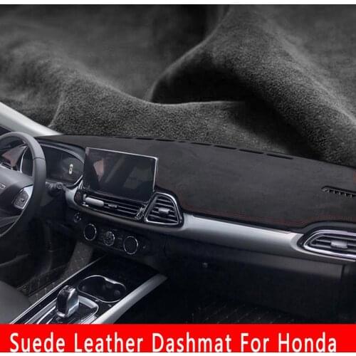 For honda accord civic fit jazz crv c-rv vezel h-rv city Odyssey jade Suede Leather Dashmat Dashboard Cover Pad Dash Mat Carpet