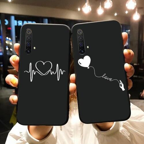 For OPPO Realme C3 case Love Heart Line soft silicone Phone Case cover For Oppo realme 6 Pro 3 5 XT X X2 X50 Q C2 case Coque