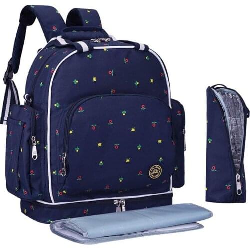 Multifunctional Large Capacity Mother Bag Fashion Maternal Diaper Backpack For Travel Bag For Baby Nappies With Bottle Bag Hooks