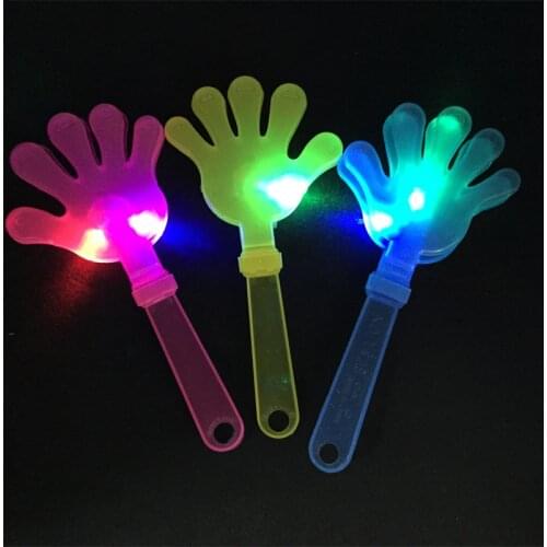 Fashion Sale Led Dance Gafas Wedding Supplies Baby Shower Flashing Light Hand Toys Luminous Party Clapping Device For Festival
