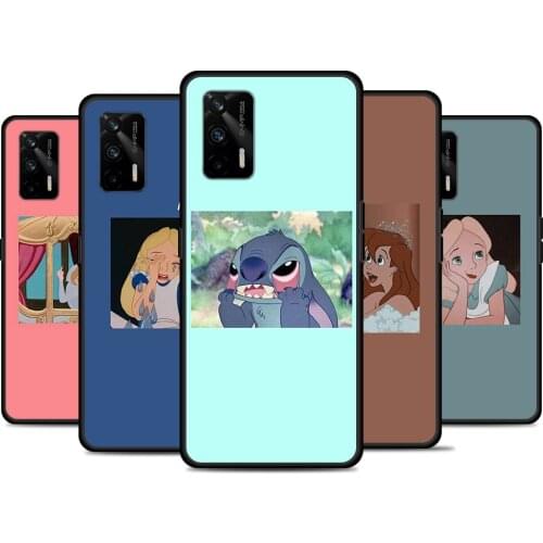 Cartoon Princess Set Art For Realme 8 GT Neo Flash Edition Explorer Master Q3 Pro Narzo30 C21 C11 C20A C21Y Phone Case