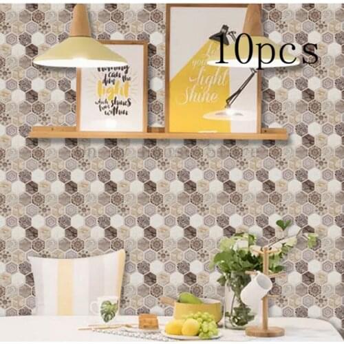 3d Wall Stickers Waterproof Panel Kitchen Decoration Wallpaper Self-adhesive Oil-proof Diy Living Room Decoration Tv Background